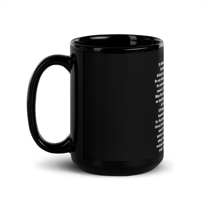Back the Blue Black Glossy Mug