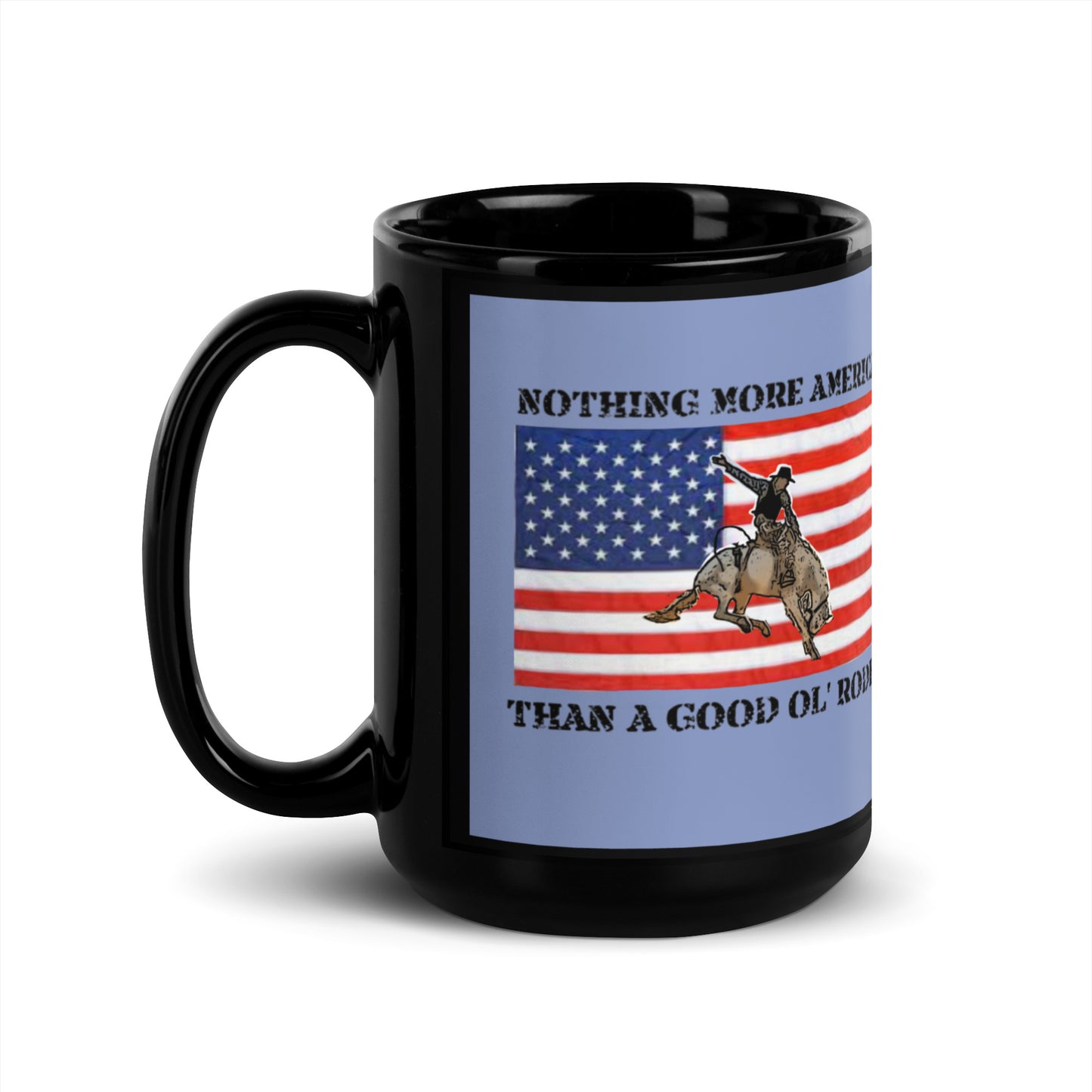 Good Ol Rodeo Black Glossy Mug