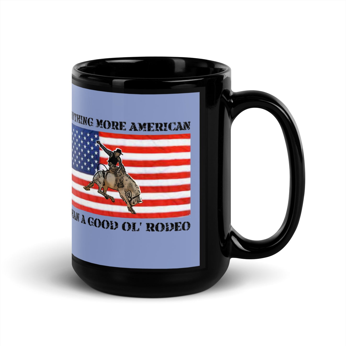 Good Ol Rodeo Black Glossy Mug