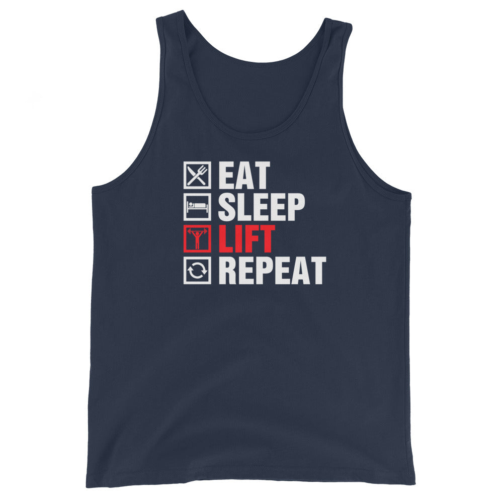 Gym Eat Sleep Lift Repeat Men's Tank Top