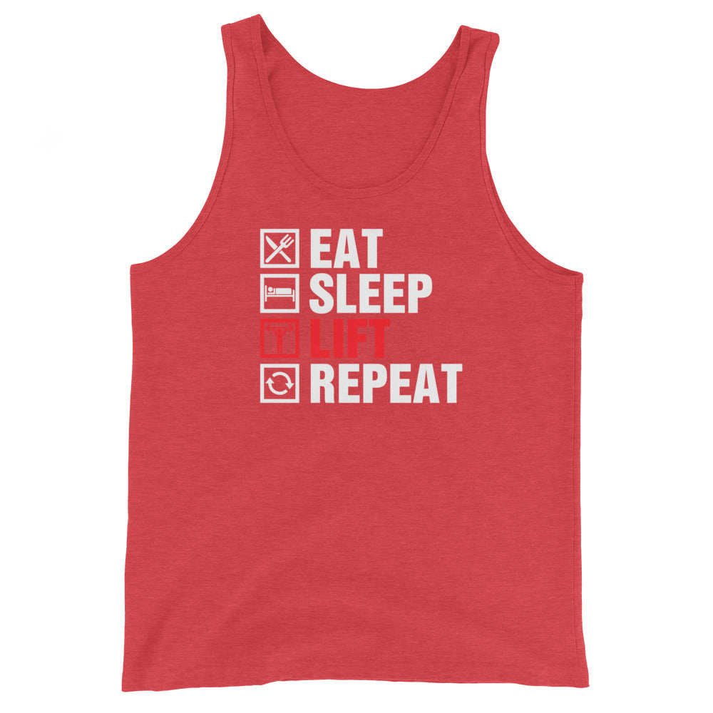 Gym Eat Sleep Lift Repeat Men's Tank Top