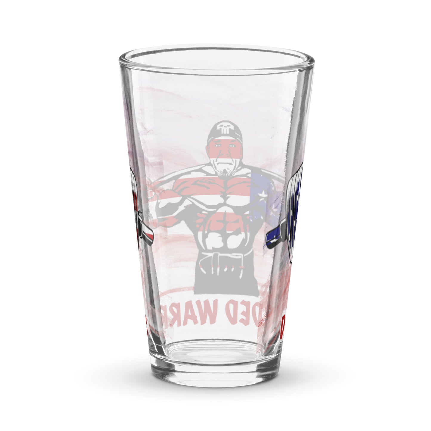 Discarded Warriors Lift Shaker pint glass