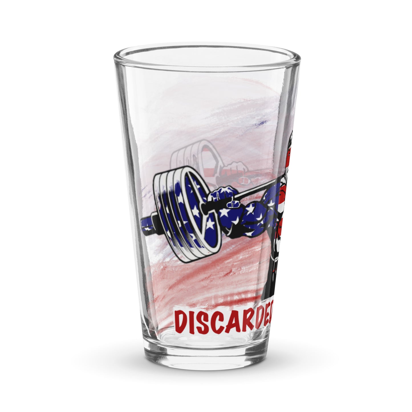 Discarded Warriors Lift Shaker pint glass