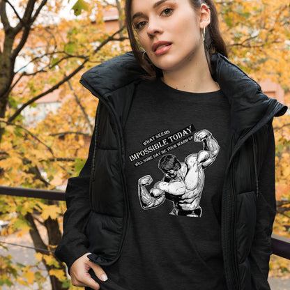 What Seems Impossible Unisex Long Sleeve Tee Gym