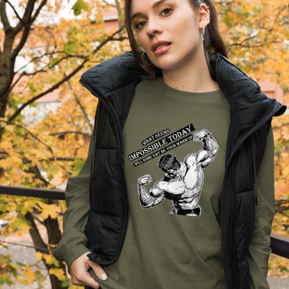 What Seems Impossible Unisex Long Sleeve Tee Gym