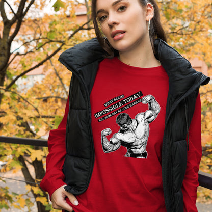 What Seems Impossible Unisex Long Sleeve Tee Gym
