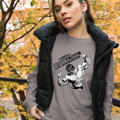 What Seems Impossible Unisex Long Sleeve Tee Gym