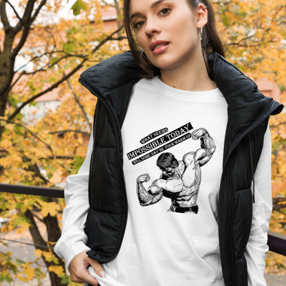 What Seems Impossible Unisex Long Sleeve Tee Gym