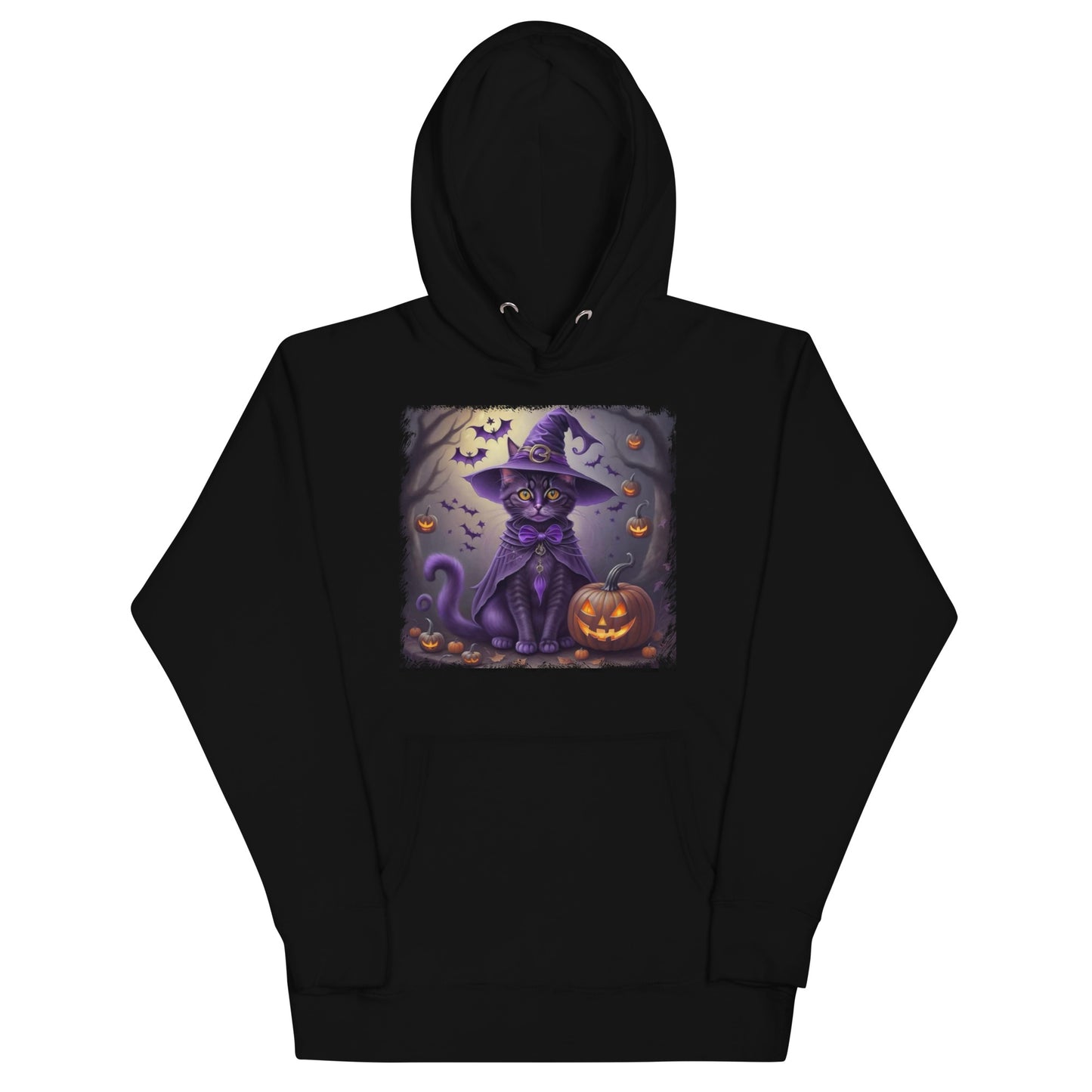 Halloween Purple Cat Unisex Hoodie