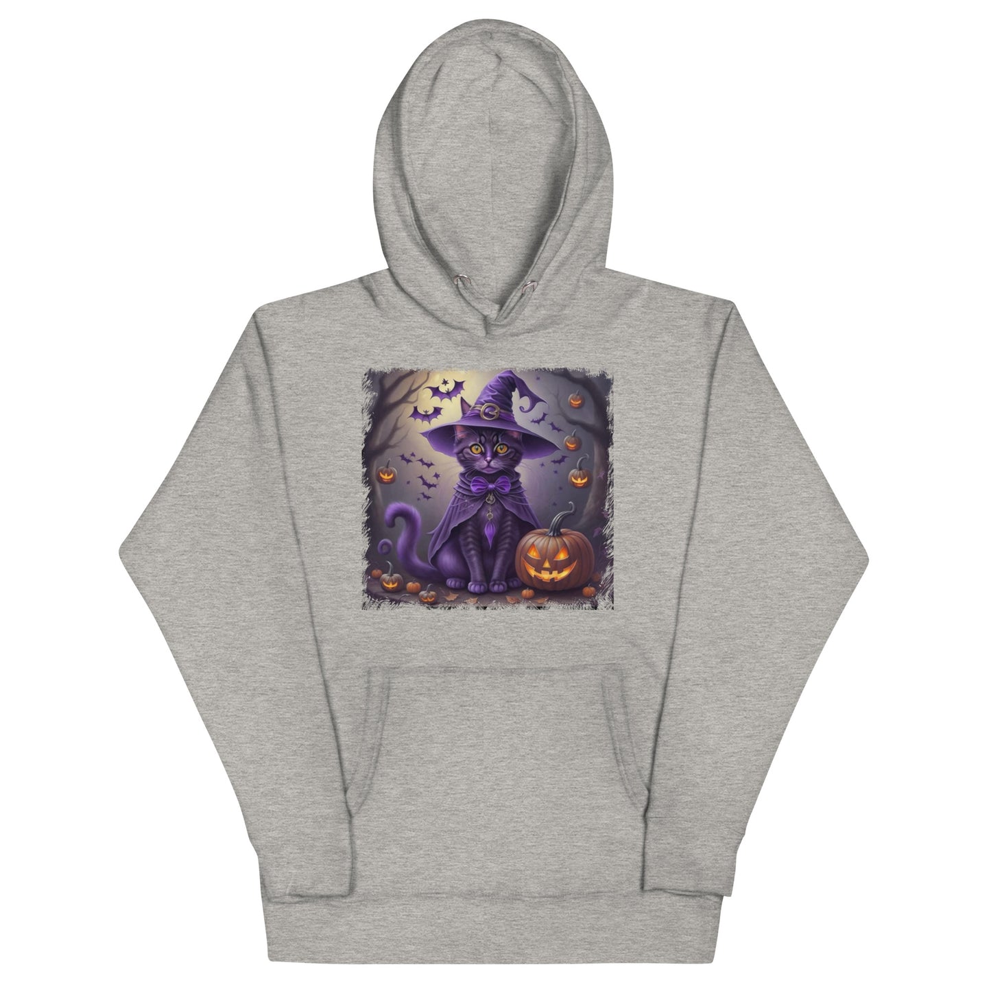 Halloween Purple Cat Unisex Hoodie