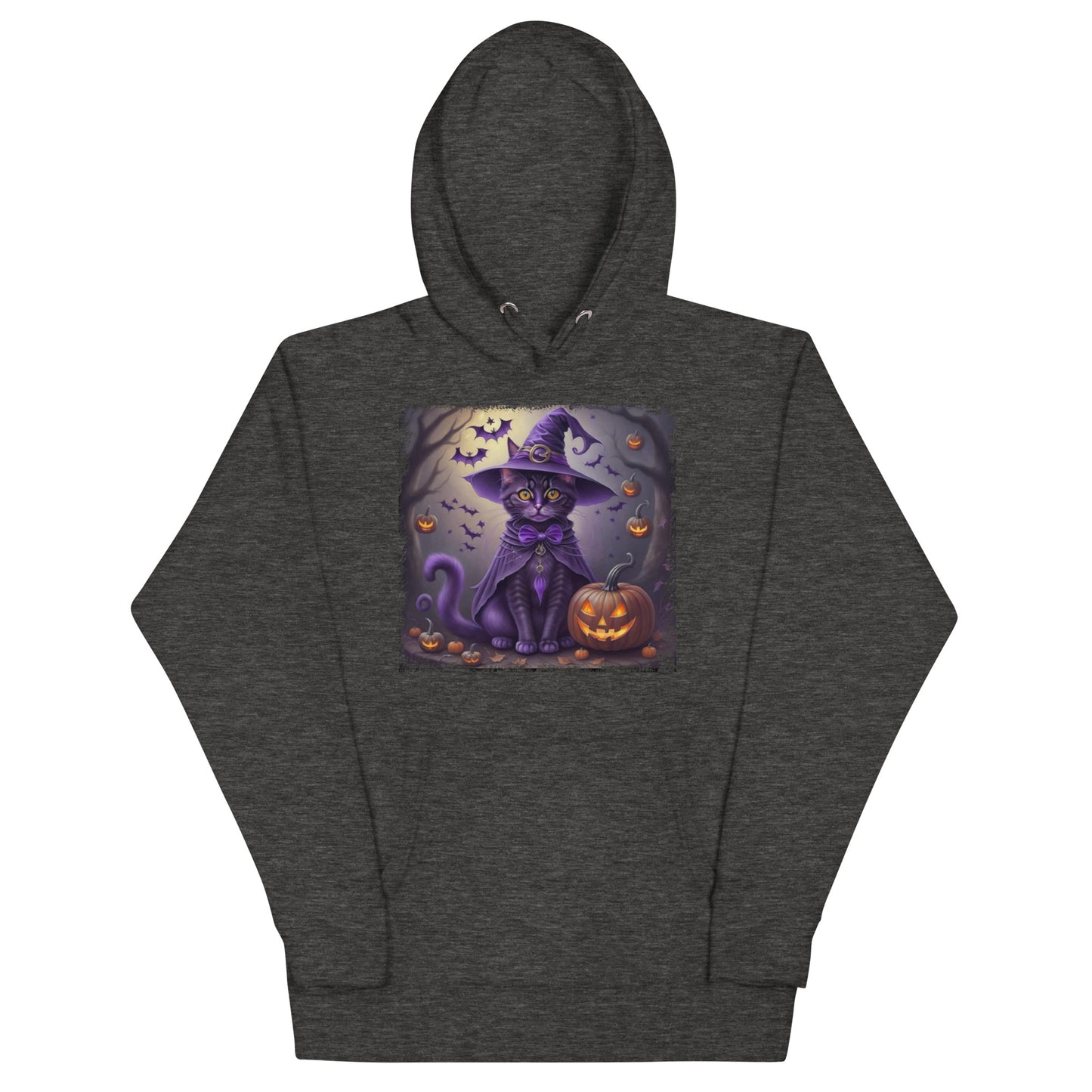 Halloween Purple Cat Unisex Hoodie