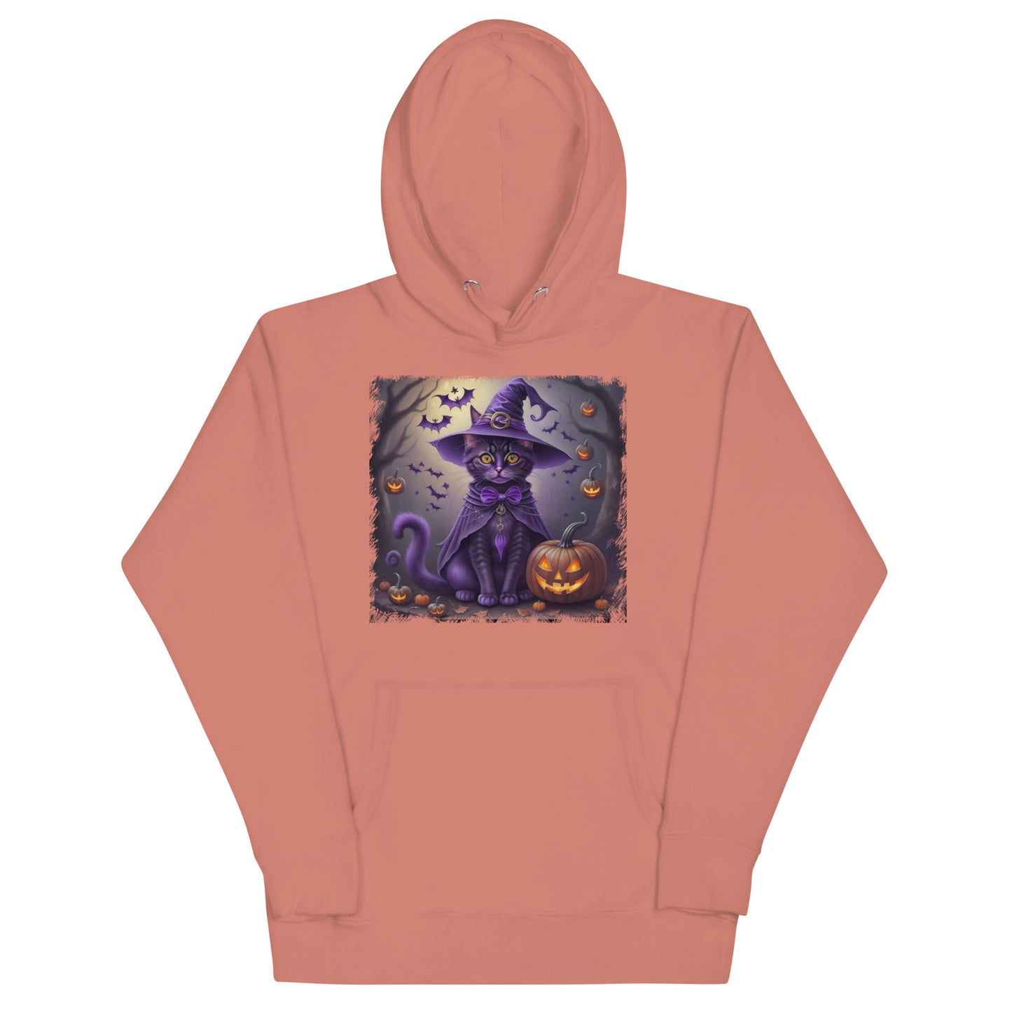 Halloween Purple Cat Unisex Hoodie