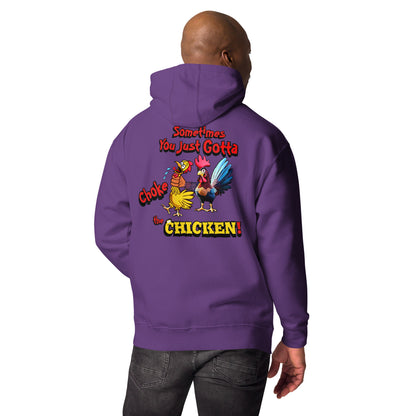 Cocky Ranch Wear Choke Chicken Unisex Hoodie