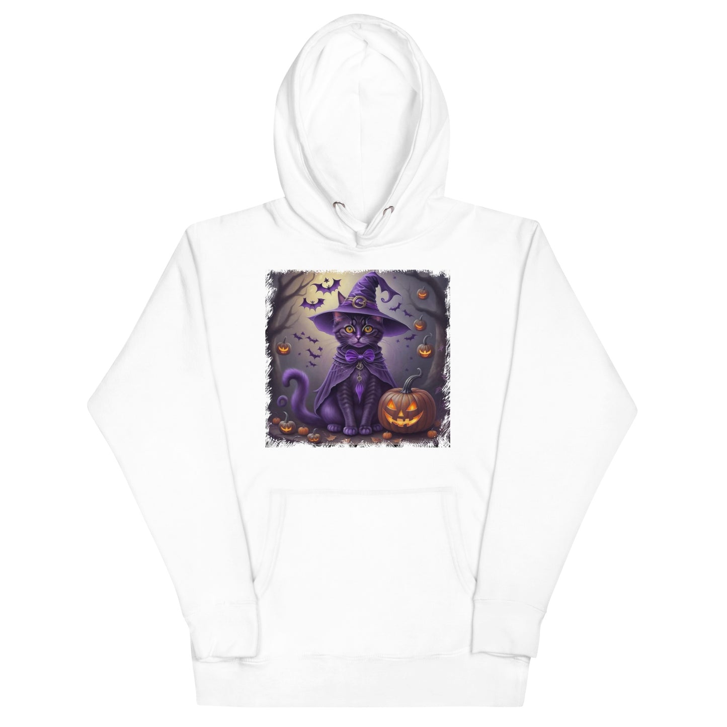 Halloween Purple Cat Unisex Hoodie