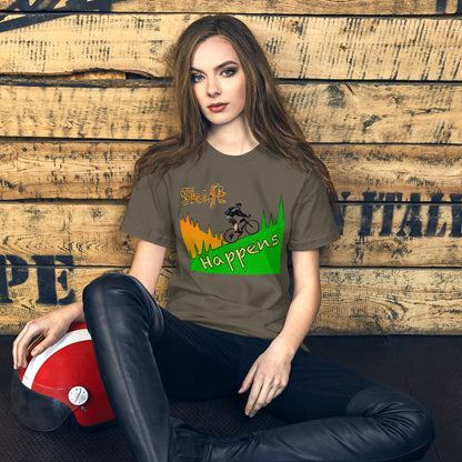 Bike Shift Happens Unisex t-shirt