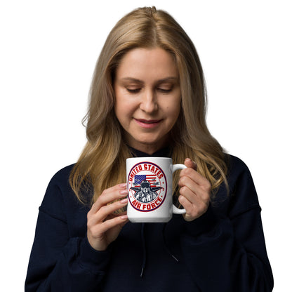 United States Air Force White glossy mug