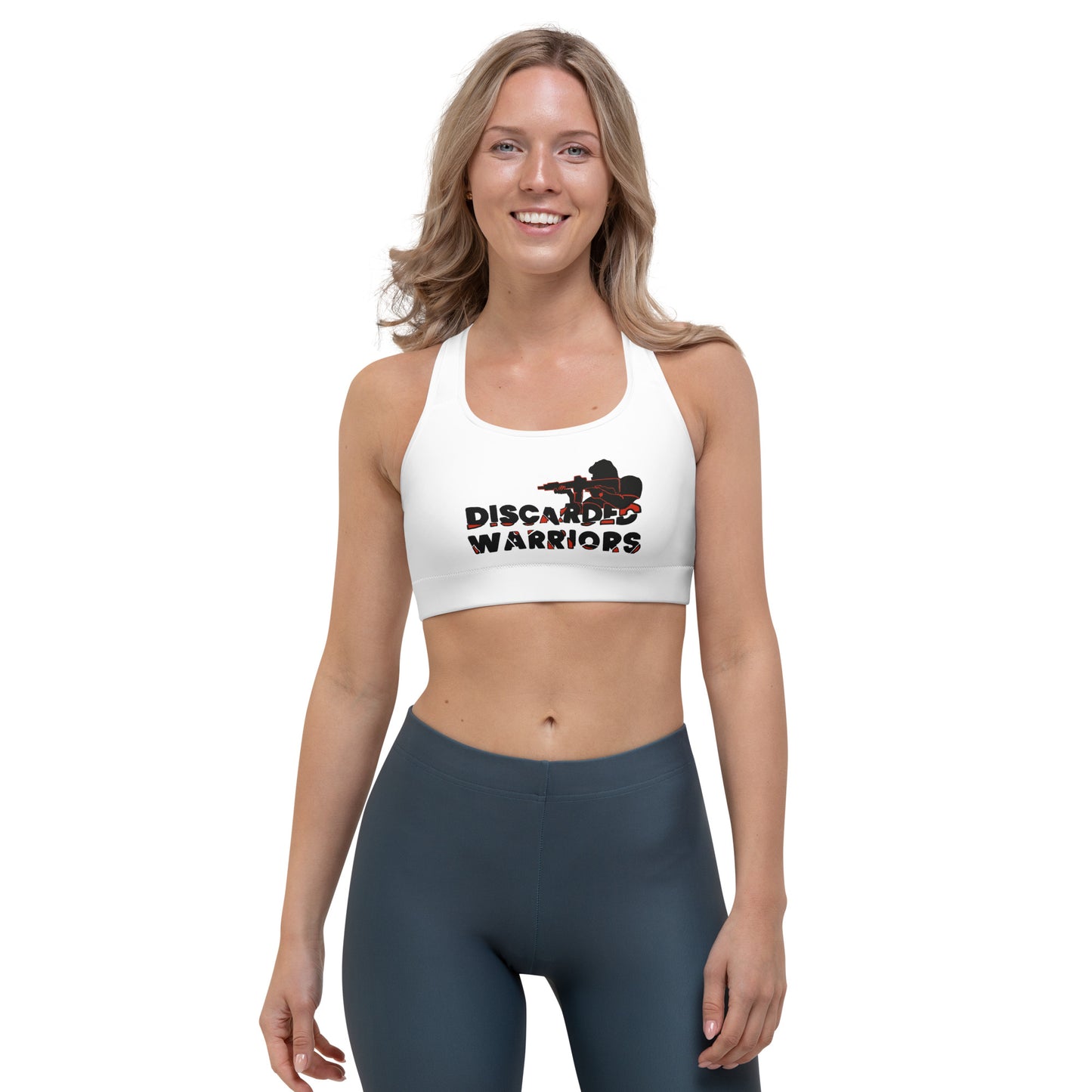 Discarded Warriors Logo Sports bra