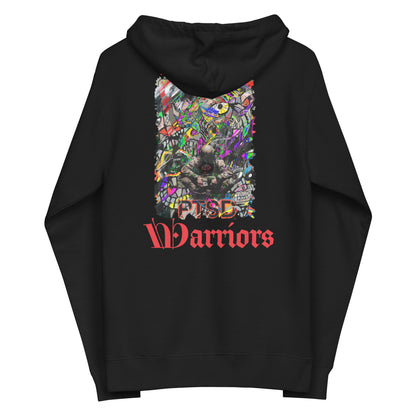 PTSD Unisex fleece zip up hoodie