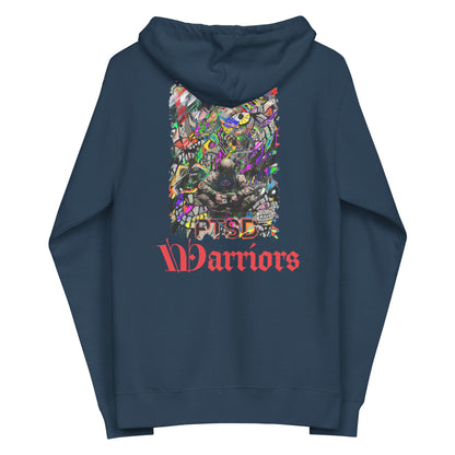 PTSD Unisex fleece zip up hoodie