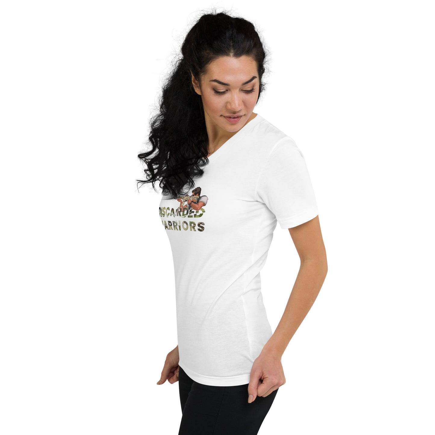 Discarded Warriors Logo Unisex Short Sleeve V-Neck T-Shirt